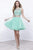 Nox Anabel 6052 Two-Piece Ruffle Ornate A-Line Dress in Mint Green CCSALE