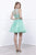 Nox Anabel 6052 Two-Piece Ruffle Ornate A-Line Dress in Mint Green CCSALE