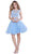 Nox Anabel - 6058 Two Piece Cocktail Dress Special Occasion Dress XS / Periwinkle