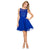 Nox Anabel 6163 Sleeveless V-Back Sequined Cocktail Dress  - 1 pc Royal Blue In Size L Available CCSALE L / Royal Blue