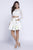 Nox Anabel 6220 Long Sleeve Illusion Bateau Floral Dress CCSALE M / Floral Patterns