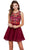 Nox Anabel - 6239 Floral Illusion Bateau Neck Dress Special Occasion Dress
