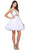 Nox Anabel - 6250 Beaded Sleeveless Cocktail Dress Special Occasion Dress XS / White