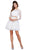 Nox Anabel - 6268 Two Piece Lace Long Sleeve Short Party Dress Special Occasion Dress XS / Ivory