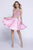 Nox Anabel 6275 Two-Piece Bejeweled V-Neck Dress CCSALE XS / Baby Pink