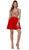 Nox Anabel 6291 Beaded V-Neck A-line Cocktail Dress CCSALE 2XL / Black