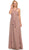 Nox Anabel - 7124 Pleated Sweetheart A-line Long Formal Gown Special Occasion Dress XS / Blush Tan