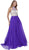 Nox Anabel - 8200 Bejeweled Halter Chiffon A-line Dress Special Occasion Dress XS / Purple