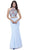 Nox Anabel - 8262 Two Piece Embroidered Mermaid Dress Special Occasion Dress XS / Aqua