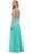 Nox Anabel - 8326 Lovely Floral Halter Style Long Evening Gown Special Occasion Dress