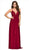 Nox Anabel - A070 Ornate Bodice Empire A-Line Gown Special Occasion Dress XS / Burgundy