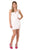 Nox Anabel - A673 Sleeveless V Neck Embellished Cocktail Dress Party Dresses XS / White