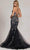 Nox Anabel C1117 - V-Neck Floral Beaded Prom Gown Prom Dresses