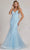 Nox Anabel C1117 - V-Neck Floral Beaded Prom Gown Prom Dresses