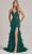 Nox Anabel C1119 - Feather Fringed Evening Dress Prom Dresses 00 / Emerald