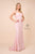 Nox Anabel - C301 Sleeveless Crisscross String Open Back Prom Dress Prom Dresses 4 / Blush