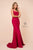 Nox Anabel - C301 Sleeveless Crisscross String Open Back Prom Dress Prom Dresses 4 / Burgundy