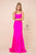Nox Anabel - C301 Sleeveless Crisscross String Open Back Prom Dress Prom Dresses 4 / Fuchsia