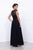 Nox Anabel Cap Sleeve Illusion Lattice Gown 5149 CCSALE 3XL / Black