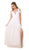 Nox Anabel - Cold Shoulder V-Neck Dress with Slit Y277 - 1 pc White in Size L Available CCSALE