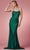Nox Anabel E1007 - Lace Up Trumpet Prom Dress Prom Dresses 2 / Emerald Green