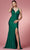 Nox Anabel E1035 - Crisscross Back Prom Dress Prom Dresses 2 / Emerald Green