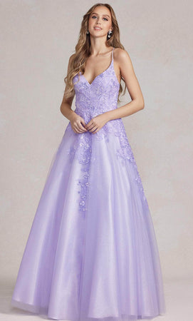 Nox Anabel E1178 - Embroidered Bodice Prom Gown