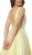 Nox Anabel - E156P Deep V-neck Pleated A-line Dress Special Occasion Dress