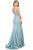 Nox Anabel - E373 Embroidered Scalloped V-neck Trumpet Dress Evening Dresses