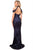 Nox Anabel - E377 Sequined High Halter Trumpet Dress Evening Dresses
