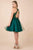 Nox Anabel - E696 Lace Halter A-Line Short Dress Homecoming Dresses