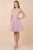 Nox Anabel - E696 Lace Halter A-Line Short Dress Homecoming Dresses XS / Light Mauve