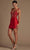 Nox Anabel E717 - Embroidered Plunging V-neck Short Dress Cocktail Dresses