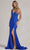 Nox Anabel G1150 - V-Neck Strappy Back Prom Gown Evening Dresses 00 / Royal Blue