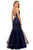 Nox Anabel - H399 Crisscross Back Beaded Trumpet Gown Evening Dresses
