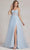 Nox Anabel J1089 - Sleeveless Sheer Embroidered Ballgown Ball Gowns 00 / Ice Blue
