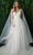 Nox Anabel JE947 - V Neck Bridal Gown with Shoulder Sash Wedding Dresses