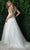Nox Anabel JR930PW - Sleeveless Plunging V-neck Wedding Gown Wedding Dresses