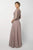 Nox Anabel - M520 Lace Quarter Length Sleeve Bateau A-line Dress Mother of the Bride Dresses