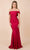 Nox Anabel - N295 Off-Shoulder Fitted Trumpet Dress Evening Dresses XS / Dark Red