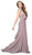 Nox Anabel - Q132 Halter Neck Trumpet Dress With Sweep Train Special Occasion Dress XS / Dusty Rose