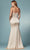 Nox Anabel R1026 - Cowl Mermaid Prom Dress In Neutral