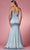 Nox Anabel R1026 - Cowl Mermaid Prom Dress In Blue