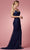 Nox Anabel R1031 - Beaded Cowl Prom Dress with Slit Prom Dresses