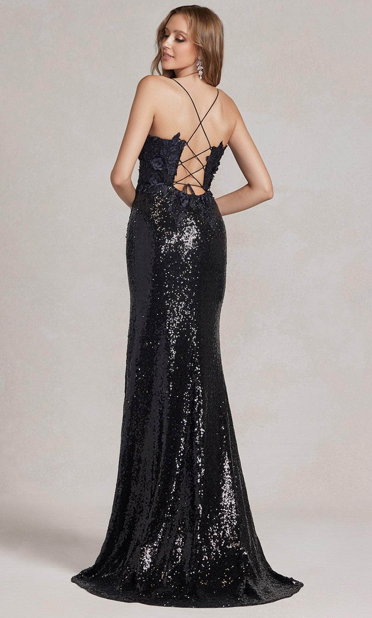 Nox Anabel R1207 Applique Sequin Evening Dress Couture Candy