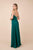 Nox Anabel - R275P Plunging V-neck A-line Dress With Slit Prom Dresses