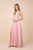 Nox Anabel - R275P Plunging V-neck A-line Dress With Slit Prom Dresses 4XL / Rose