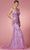 Nox Anabel R282-1 - Lace Applique Mermaid Prom Dress Prom Dresses 2 / Lilac