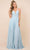 Nox Anabel R416P - Chiffon Flowy A-line Dress Special Occasion Dress 18 / Pale Turquoise