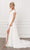 Nox Anabel - R471 V Neck Soft Flowy A-line Dress Wedding Dresses